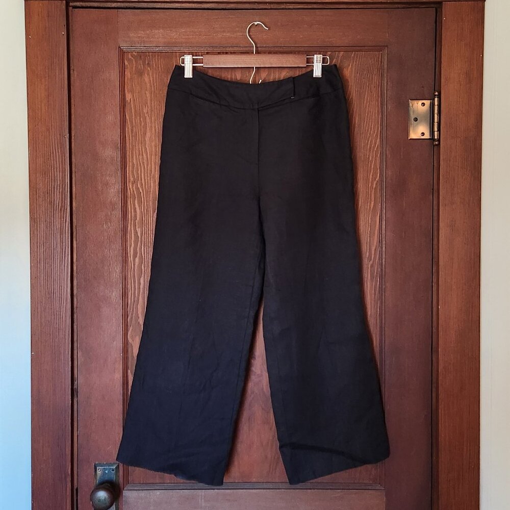 Vintage Talbots Black Irish Linen Trousers